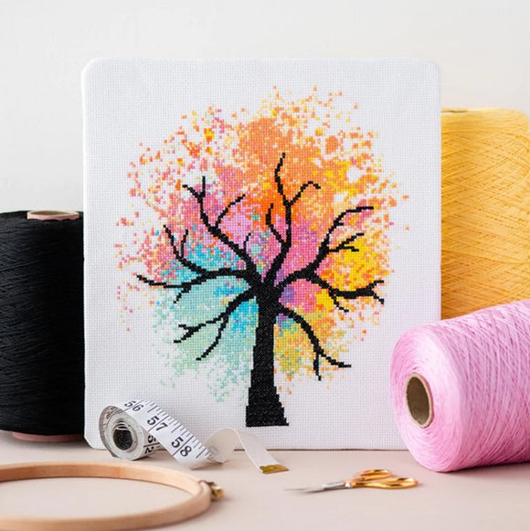 Watercolour Tree Counted Cross Stitch Kit