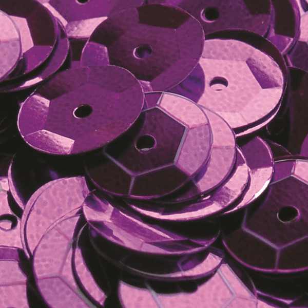 Pre-packed 6mm Cupped Sequins - Purple