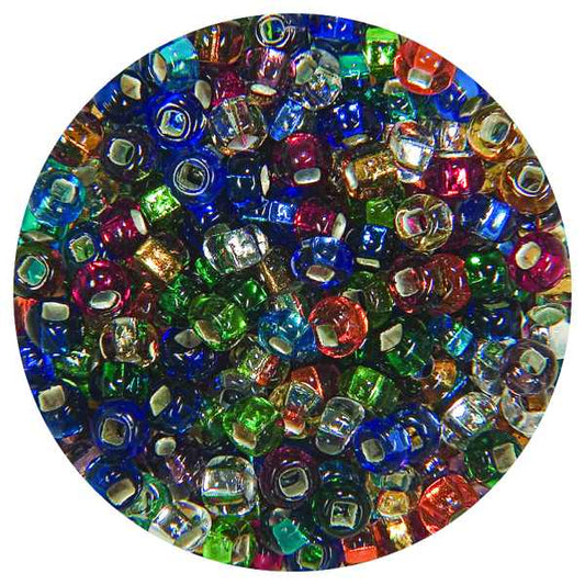 Pre-packed glass seed/Indian beads - Assorted