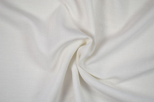 Washed Plain Linen - White