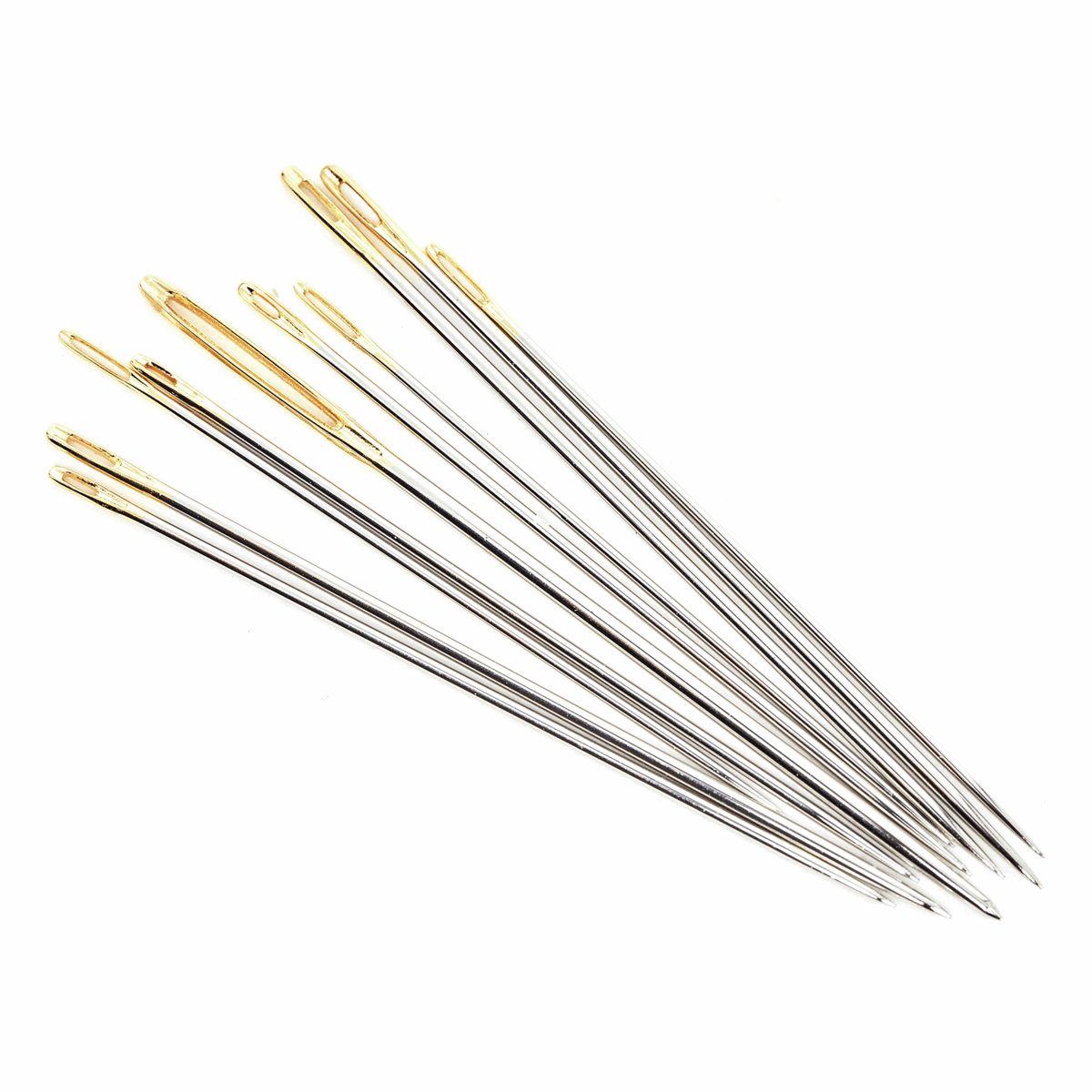 Hemline Gold - Hand Sewing Needles: Premium: Assorted Sizes: 10 Pieces