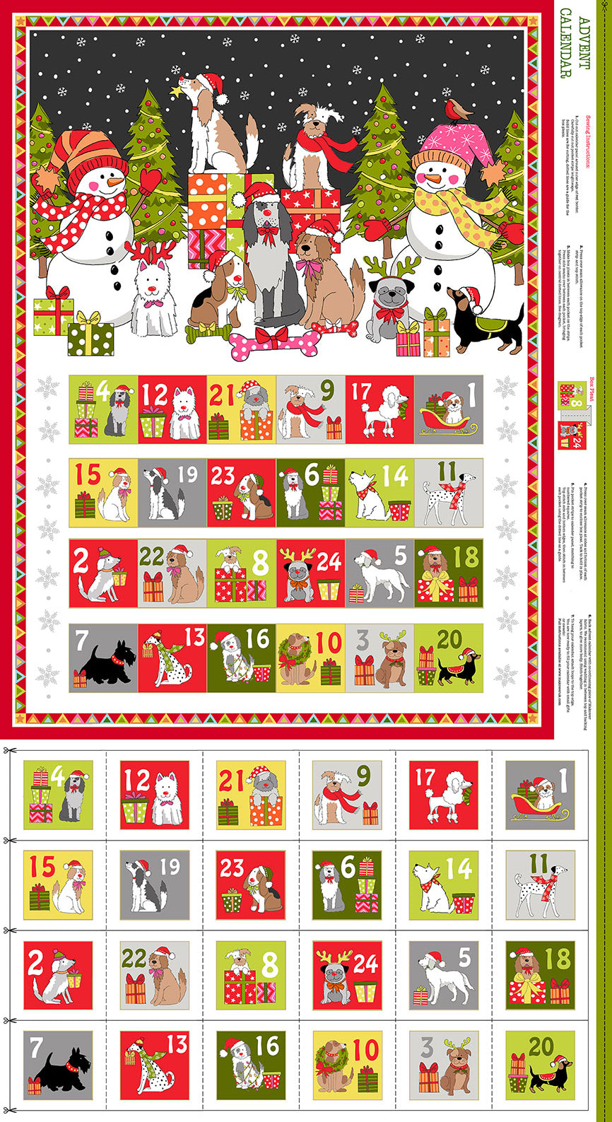 Makower Advent Calendar Yappy Dog