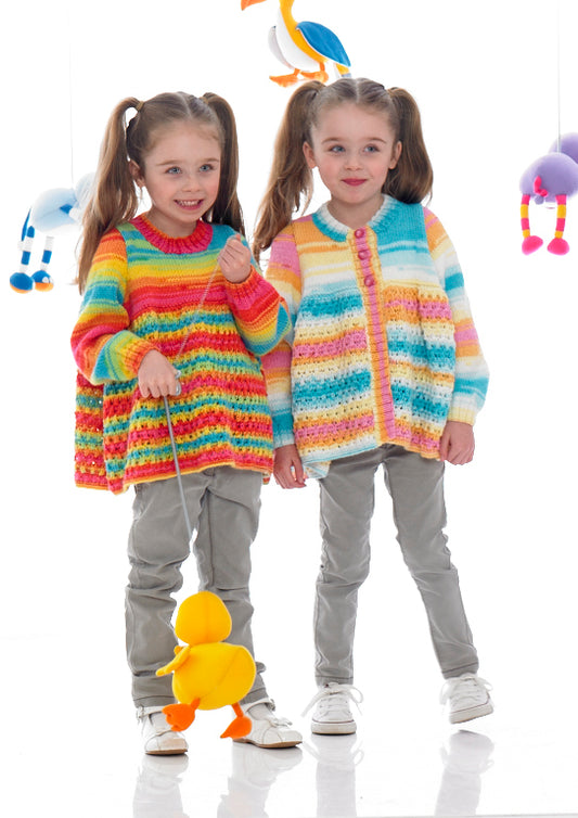 Stylecraft Wondersoft Merry Go Round Knitting Pattern 8969