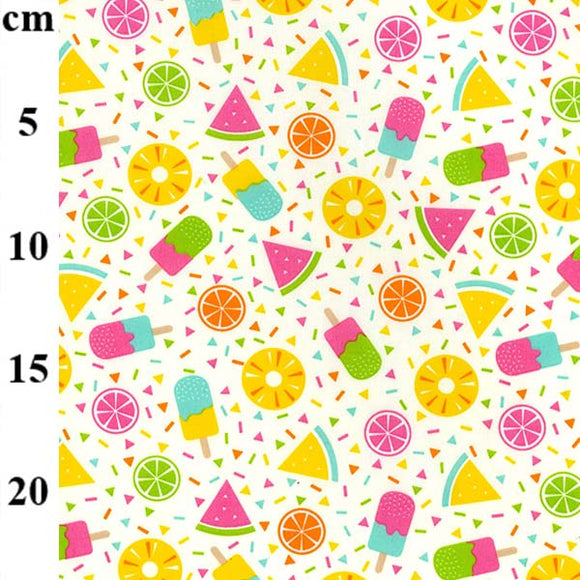 Cotton Poplin - Summer Ice Lolly Print