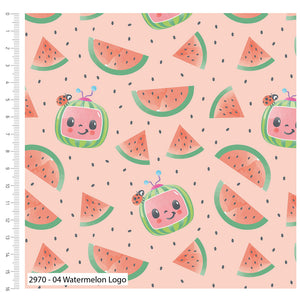 CocoMelon Watermelon Logo Craft Cotton