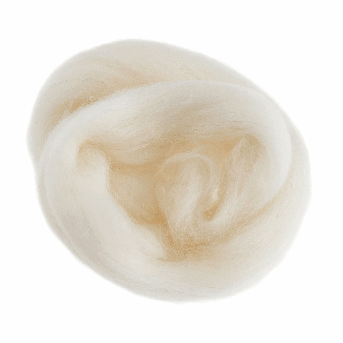 Trimits Natural Wool Roving Felt - White