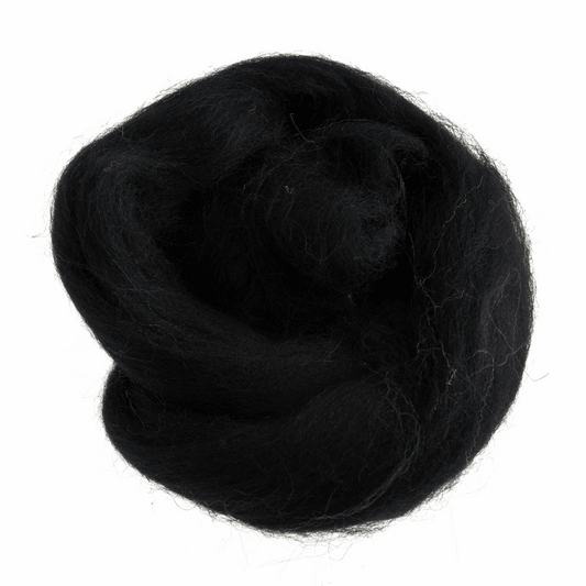 Trimits Natural Wool Roving Felt - Black