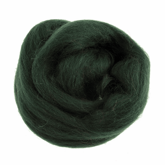 Trimits Natural Wool Roving Felt - Dark Green