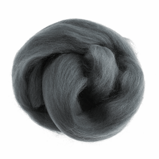 Trimits Natural Wool Roving Felt - Dark Grey