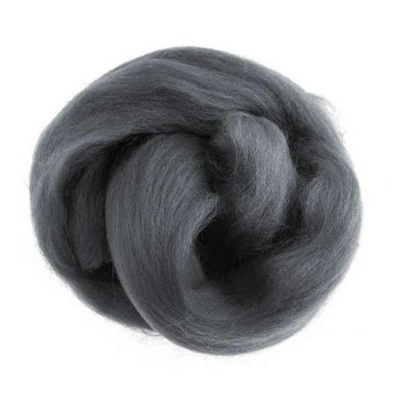 Trimits Natural Wool Roving Felt - Dark Grey