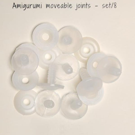 Teddy Bear/Amigurumi Moveable Joints 20mm Set of 8