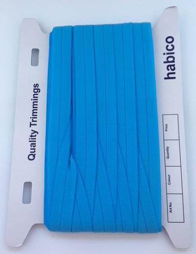 25mm Fold Over Elastic - Blue