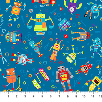 Northcott Fabrics - Rollicking Robots