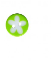 Flower Button - Green