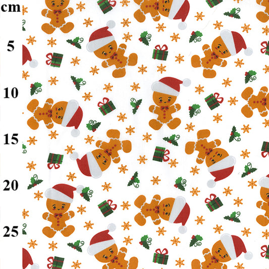 Christmas PolyCotton - Gingerbread Man