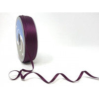 Safisa Double Faced Satin Ribbon -3mm Aubergine