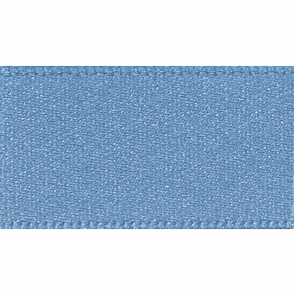 Bertie's Bows: Double Faced Satin Ribbon - 15mm Dusky Blue