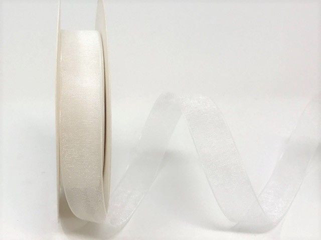 Bertie's Bows Sheer Organza Ribbon - 16mm White