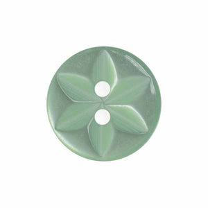 Mint Star Buttons -11.5mm