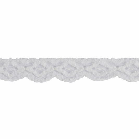 Floral Nylon Lace - 17mm Cream