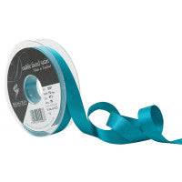 Bertie's Bows Double Satin Ribbon - 15mm Malibu Blue