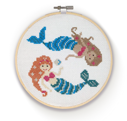 Crafty Kit Company Mermaids Cross Stitch Kit