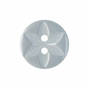 Pale Blue Star Buttons -11.5mm