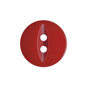 Fisheye Button - 14mm - Red