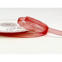 Bertie's Bows Sheer Organza Ribbon - 6mm Red