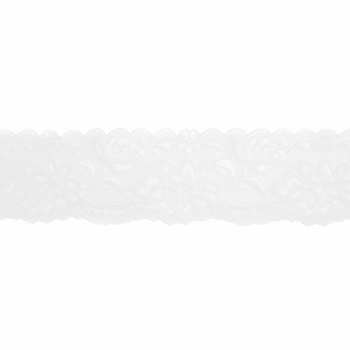 Stretch Lace - 60mm White