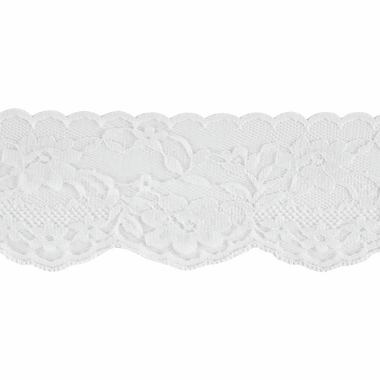 Nylon Lace- Vine - 73mm White