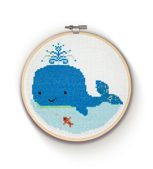 Crafty Kit Company Whale Cross Stitch Kit