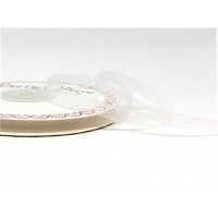 Bertie's Bows Sheer Organza Ribbon - 6mm White